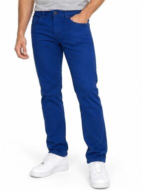 Ethanol Men’s Royal Blue Slim Straight Flex Denim Jeans Size 32 NWT